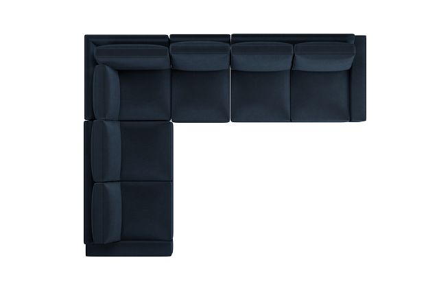 Edgewater Joya Dark Blue Medium Two-arm Sectional