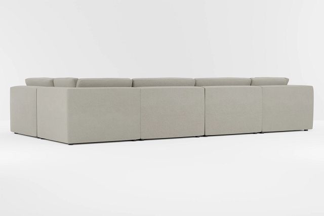 Destin Elite Gray Fabric 8-piece Pit Sectional