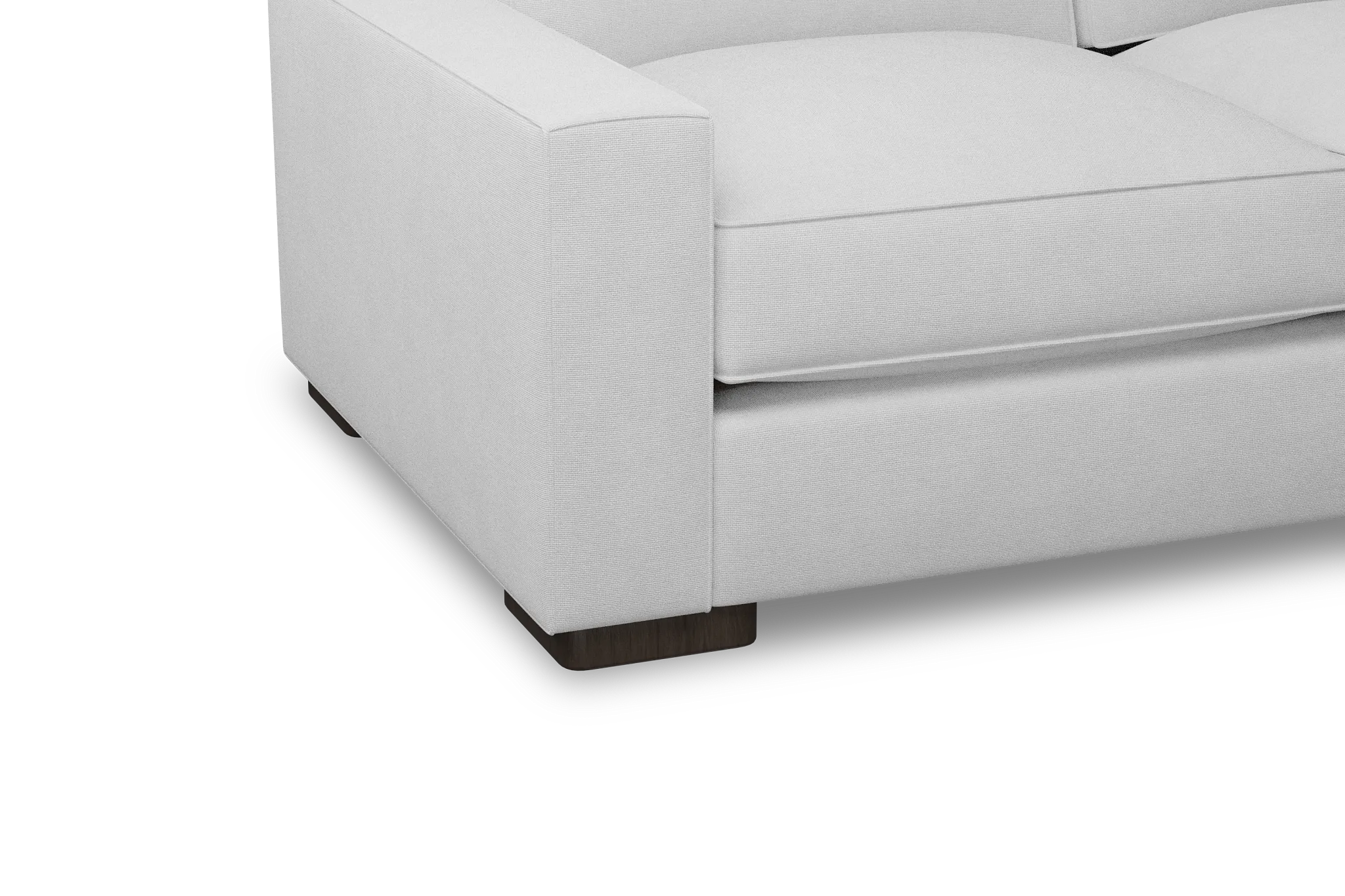 Edgewater Suave White Large Right Chaise Sectional