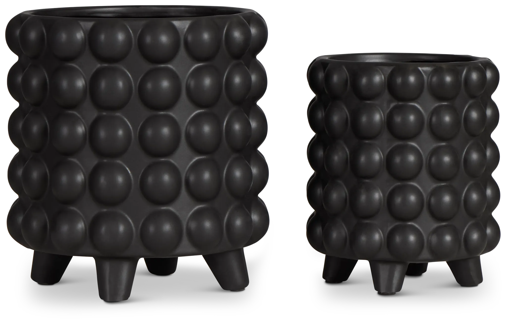 Cappi Black Set Of 2 Planter