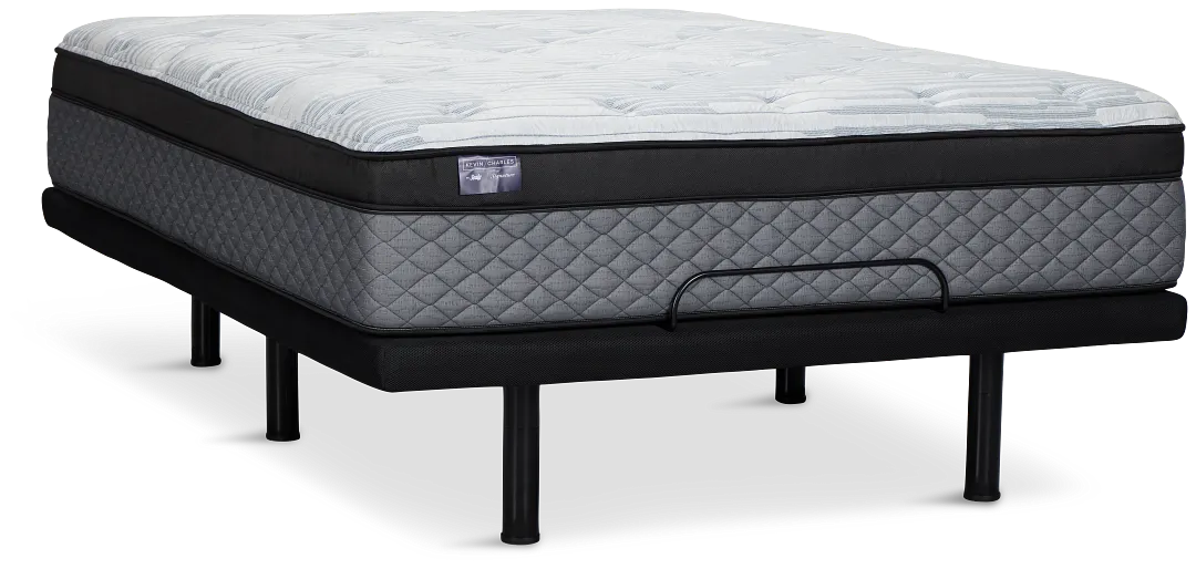 Kevin Charles By Sealy Signature Plush Deluxe Adjustable Mattress Set