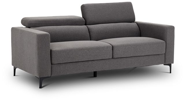 Trenton Dark Gray Fabric Sofa (4)