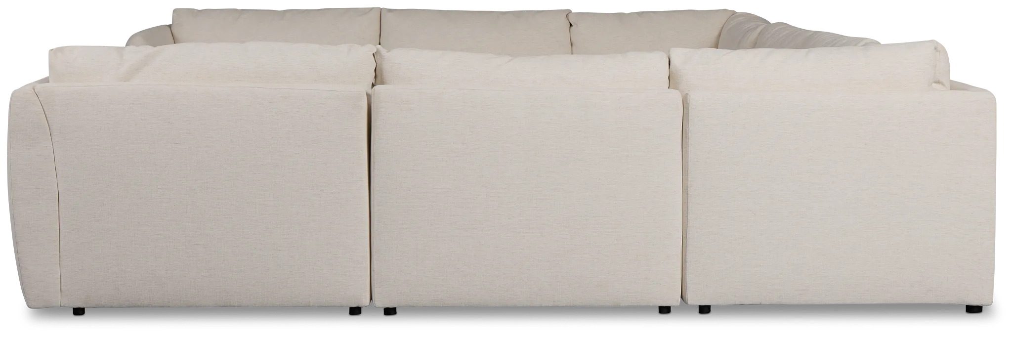 Serena White Fabric 8-piece Modular Sectional