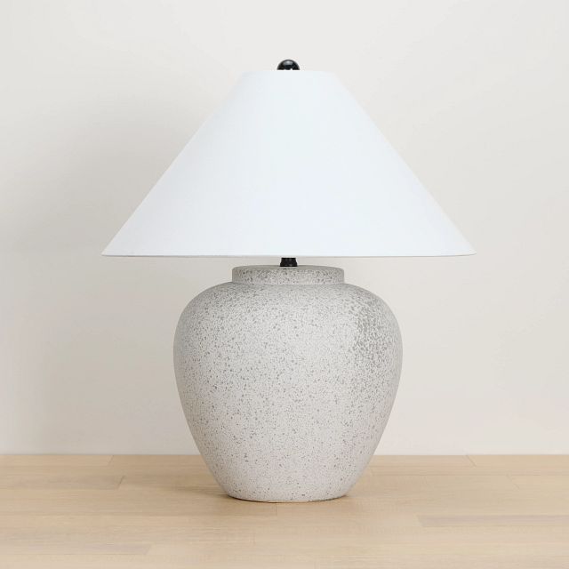 Margie Light Gray Ceramic Table Lamp