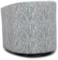 Raya Multicolored Fabric Swivel Chair