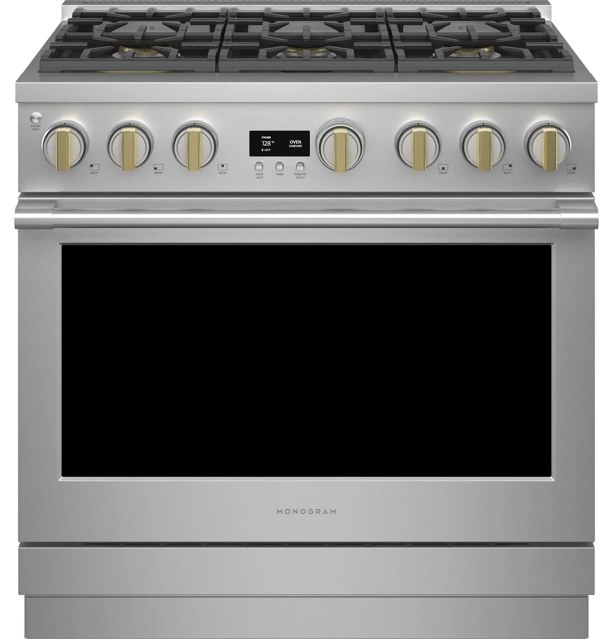 Monogram 366 Series Stainless Steel 36" Gas Range