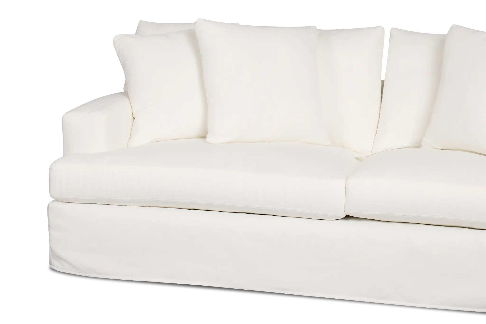 Marren White Fabric Sofa Marren White Fabric Sofa