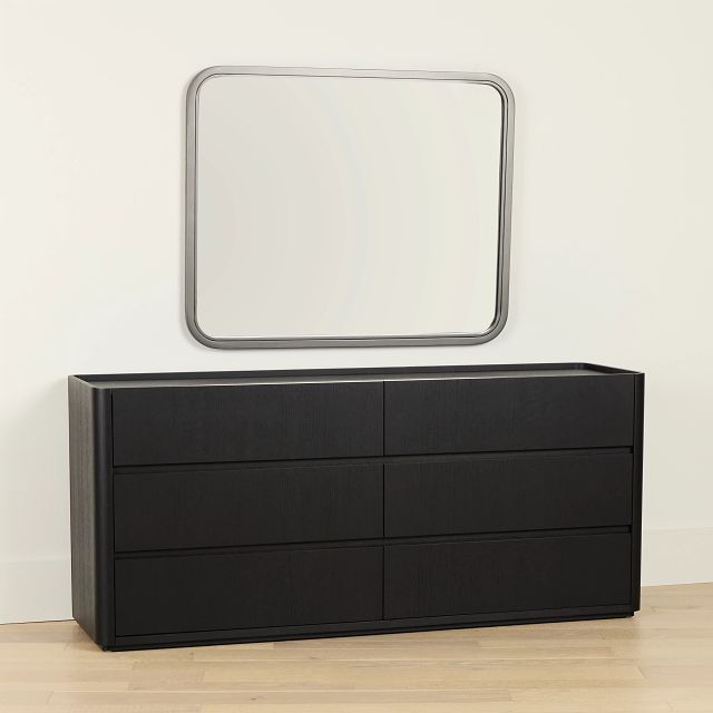 Nomad Black Dresser & Mirror