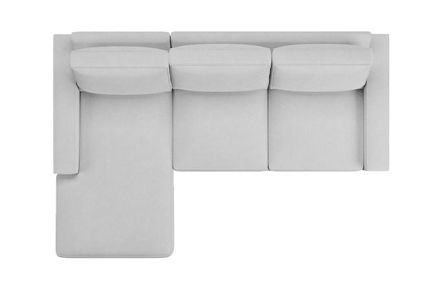 Edgewater Suave White Left Chaise Sectional