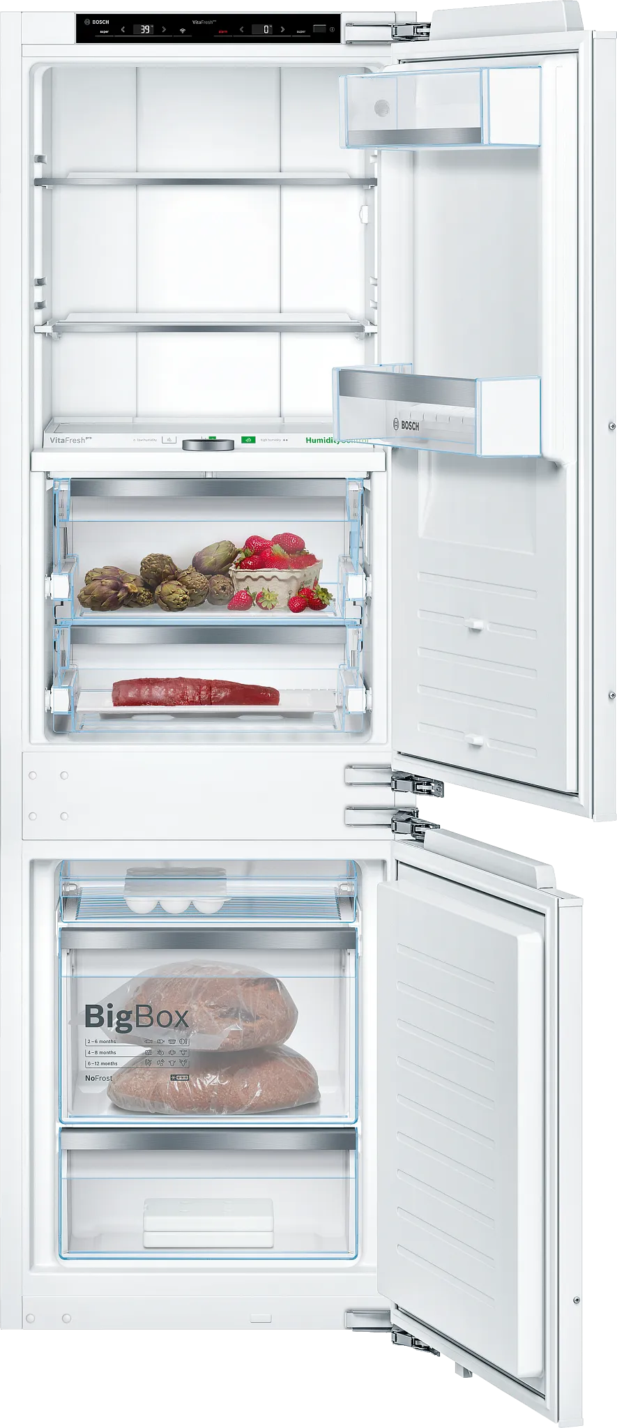 Bosch 800 Series Panel Ready Bottom Freezer Refrigerator