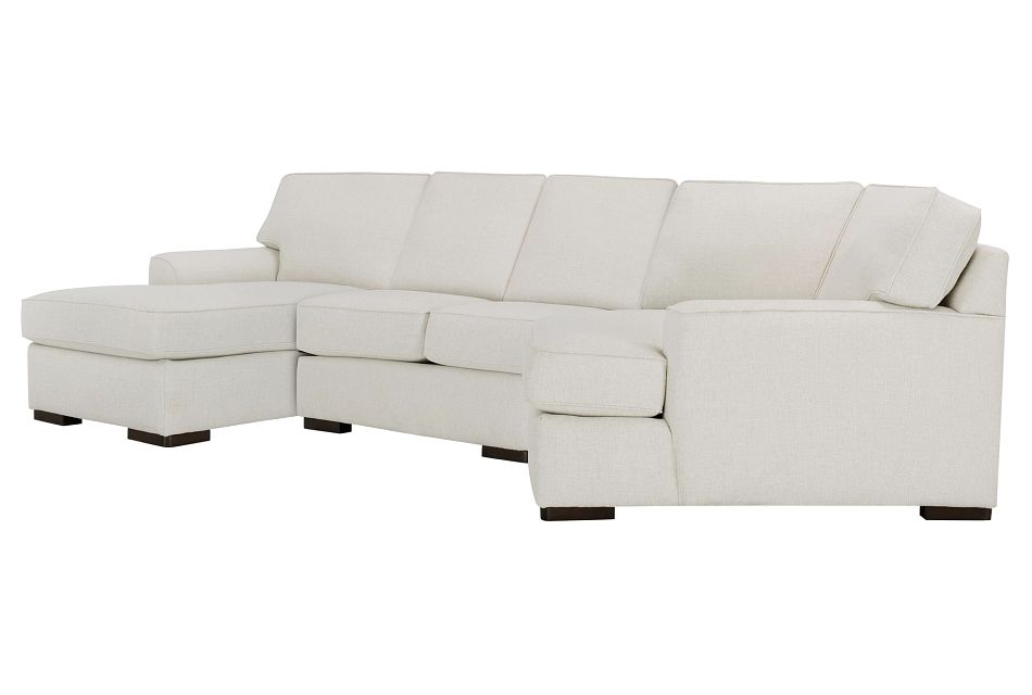 Austin White Fabric Left Facing Chaise Cuddler Sectional Living Room Sectionals City Furniture Austin White Fabric Left Facing Chaise, Sectional Sofa Cuddler Chaise