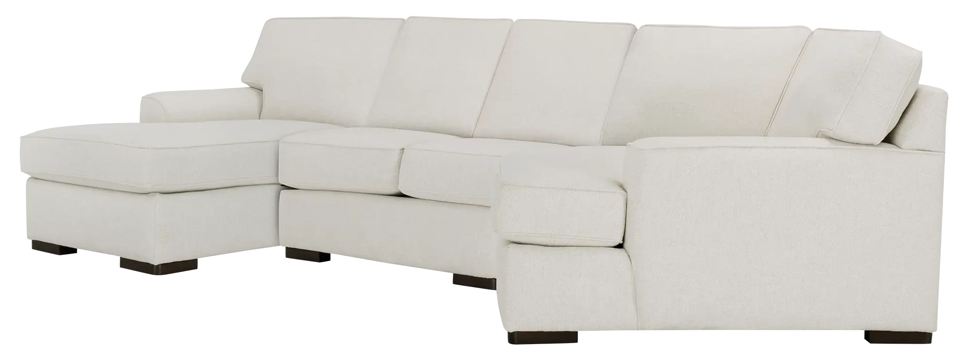 Austin White Fabric Left Chaise Cuddler Sectional Austin White Fabric Left Chaise Cuddler Sectional