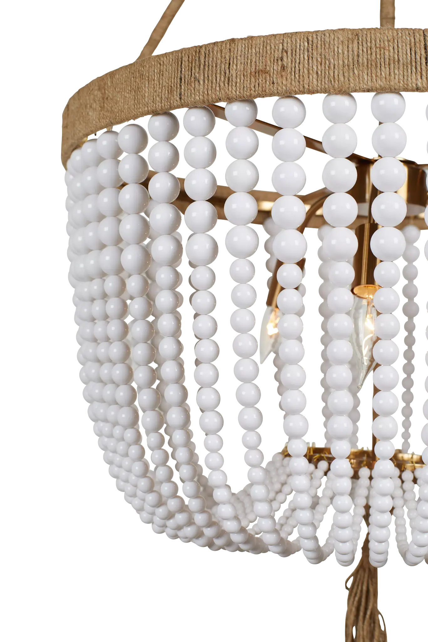 Larsen White Small Chandelier Larsen White Small Chandelier