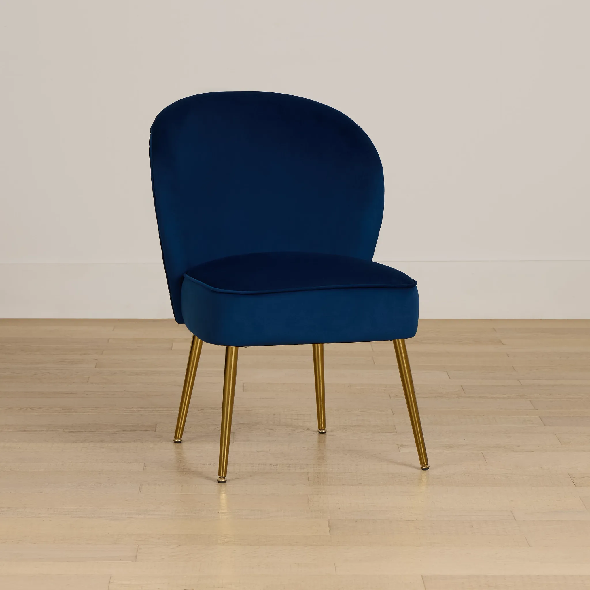 Tami Navy Velvet Accent Chair