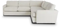 Noah Ivory Fabric Small Two-arm Sectional