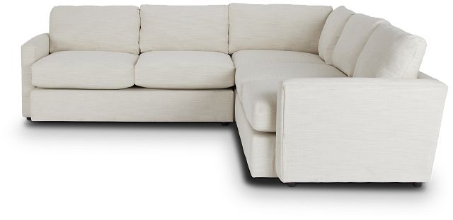 Noah Ivory Fabric Small Two-arm Sectional (2)