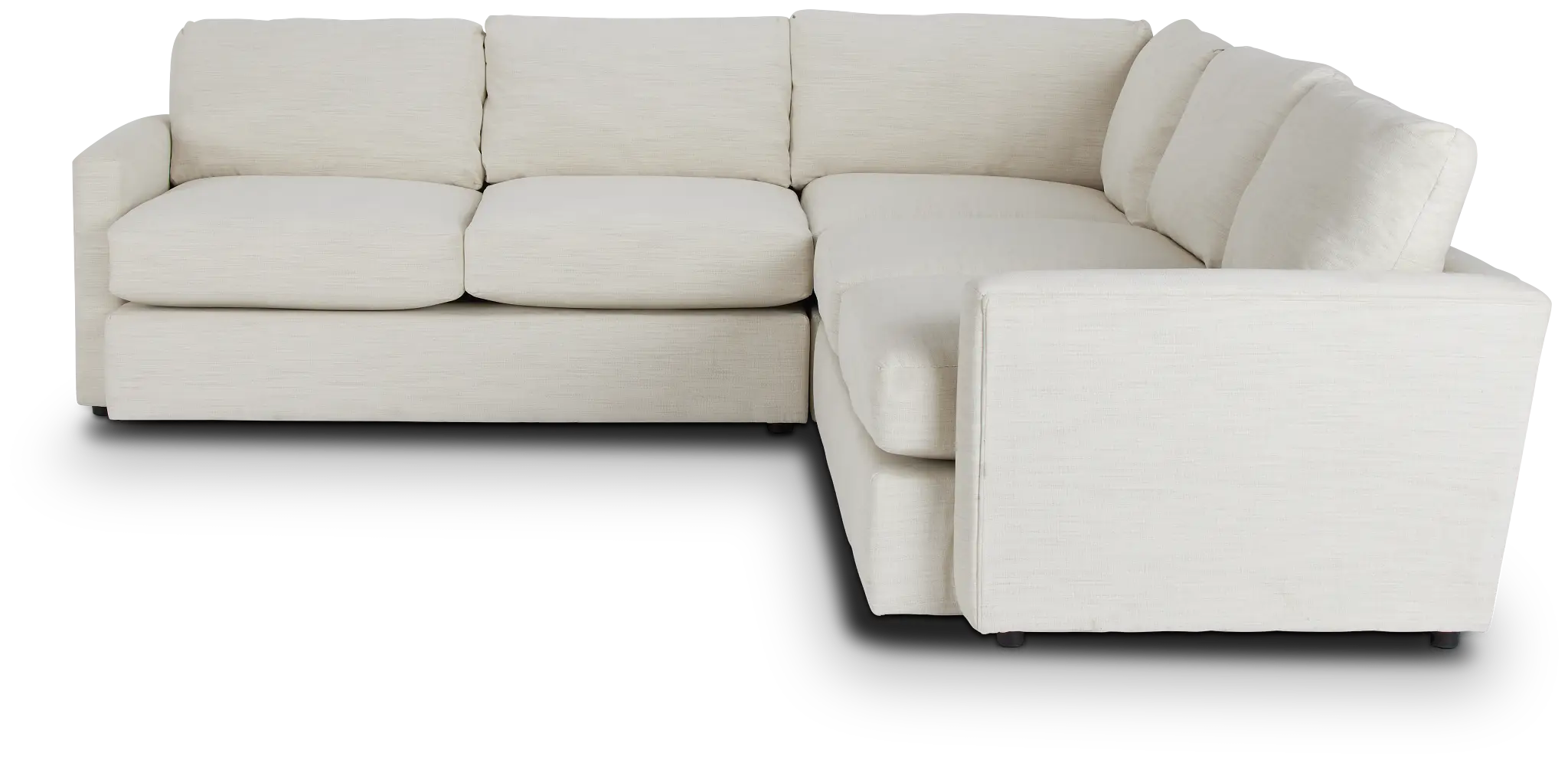 Noah Ivory Fabric Small Two-arm Sectional Noah Ivory Fabric Small Two-arm Sectional