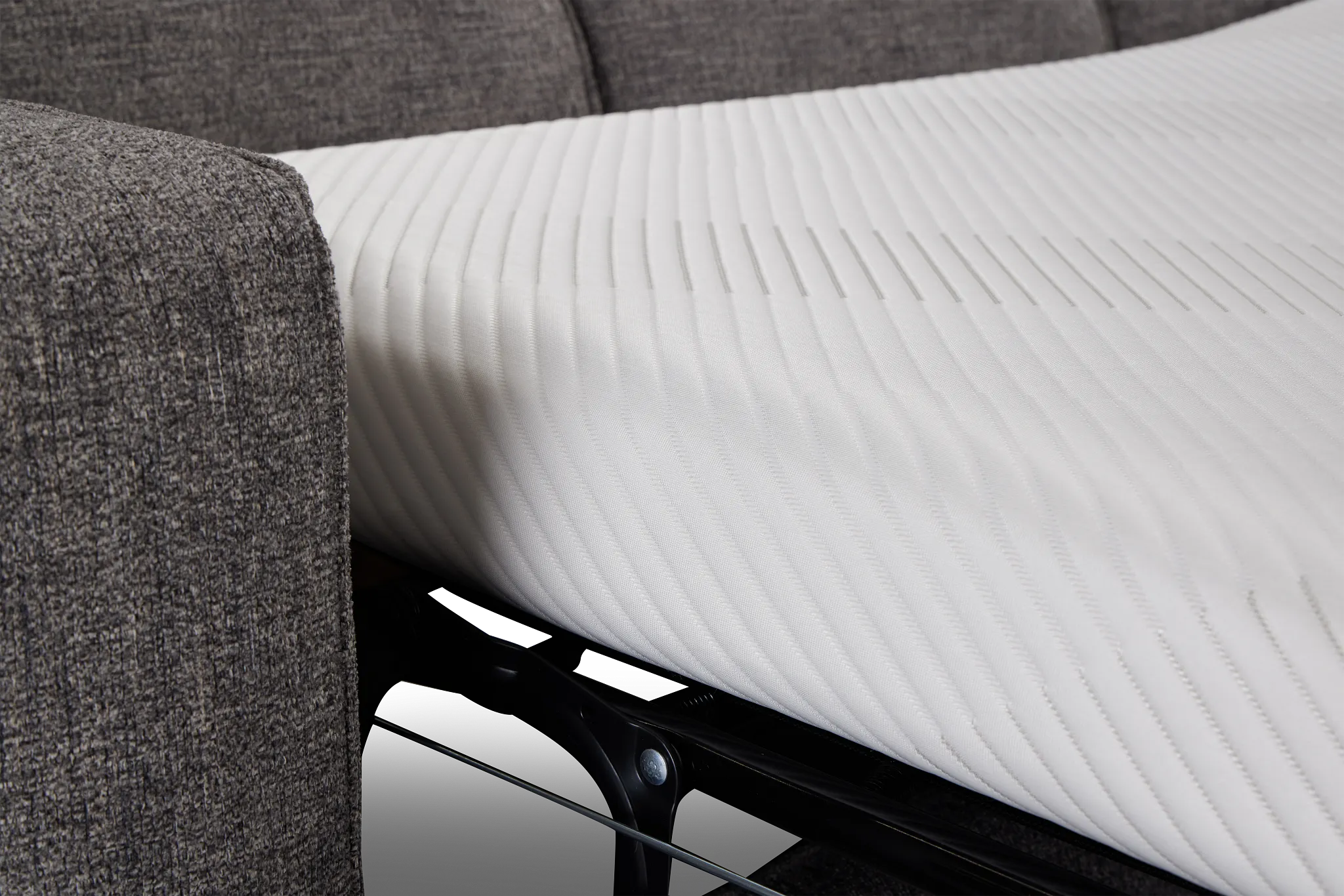 Andie Dark Gray Fabric Cooling Memory Foam Sleeper