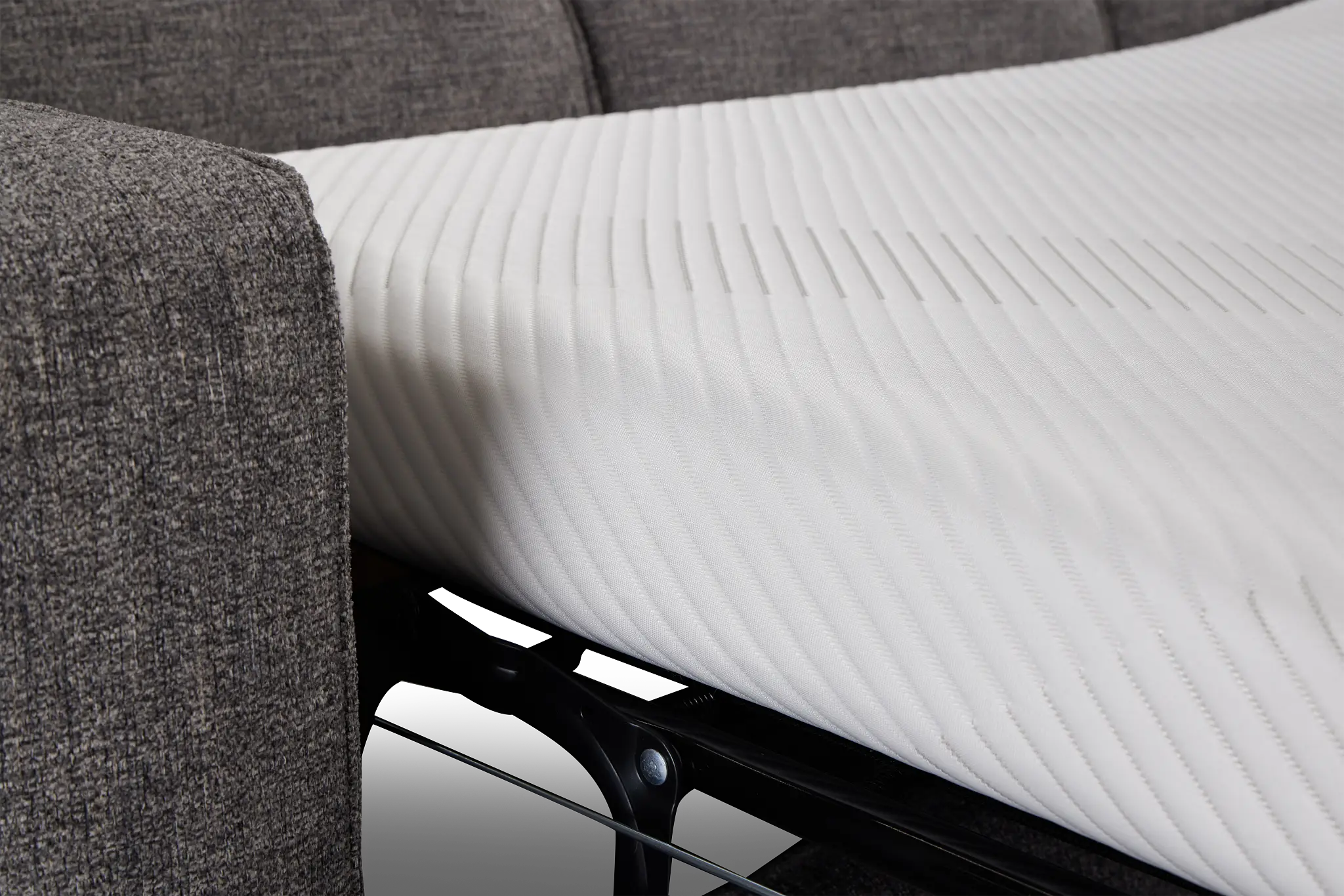 Andie Dark Gray Fabric Cooling Memory Foam Sleeper Andie Dark Gray Fabric Cooling Memory Foam Sleeper