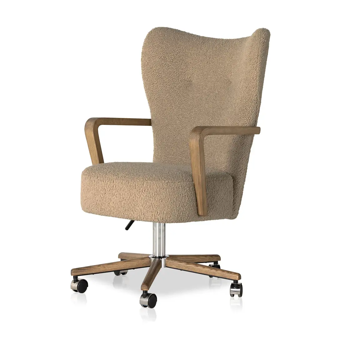 Four Hands Mikki Beige Uph Desk Chair Four Hands Mikki Beige Uph Desk Chair