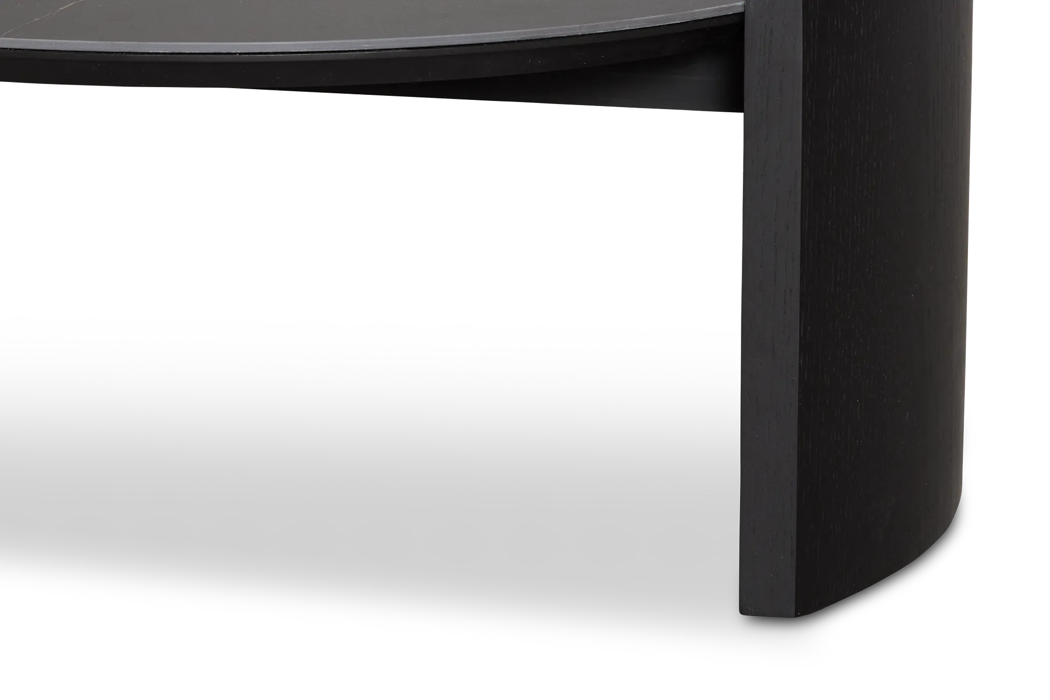 Nomad Black Ceramic Round Coffee Table