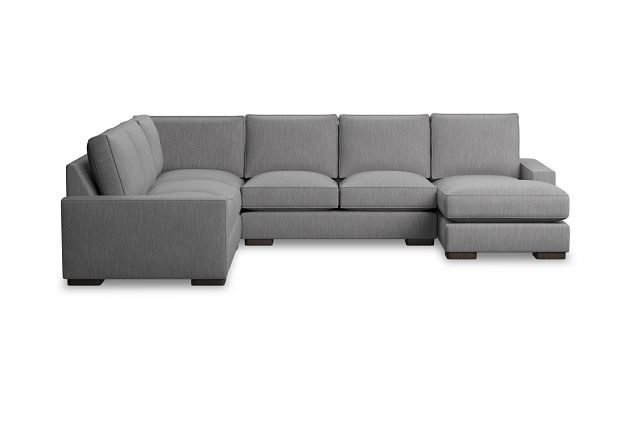 Edgewater Revenue Gray Medium Right Chaise Sectional