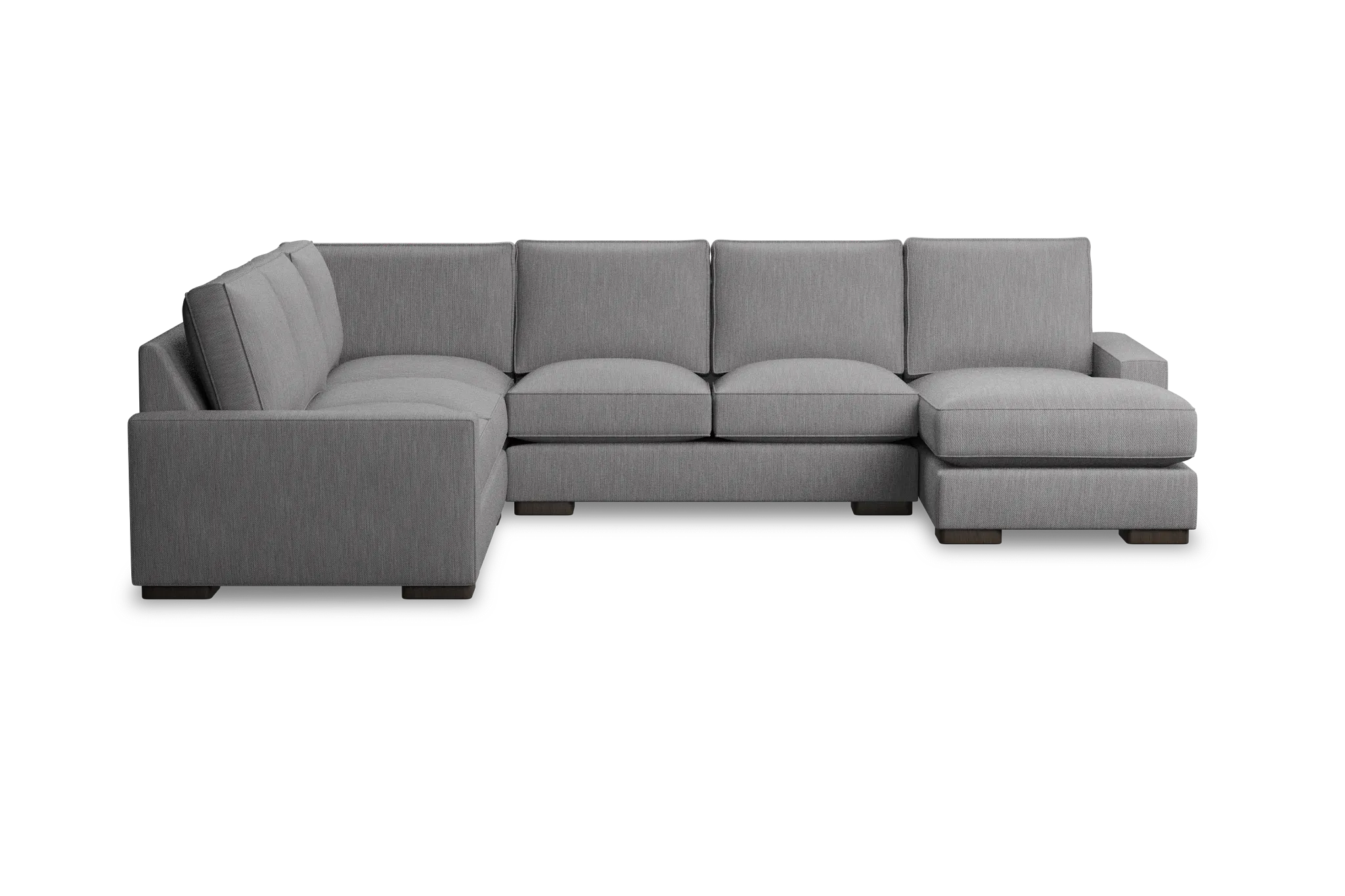 Edgewater Revenue Gray Medium Right Chaise Sectional