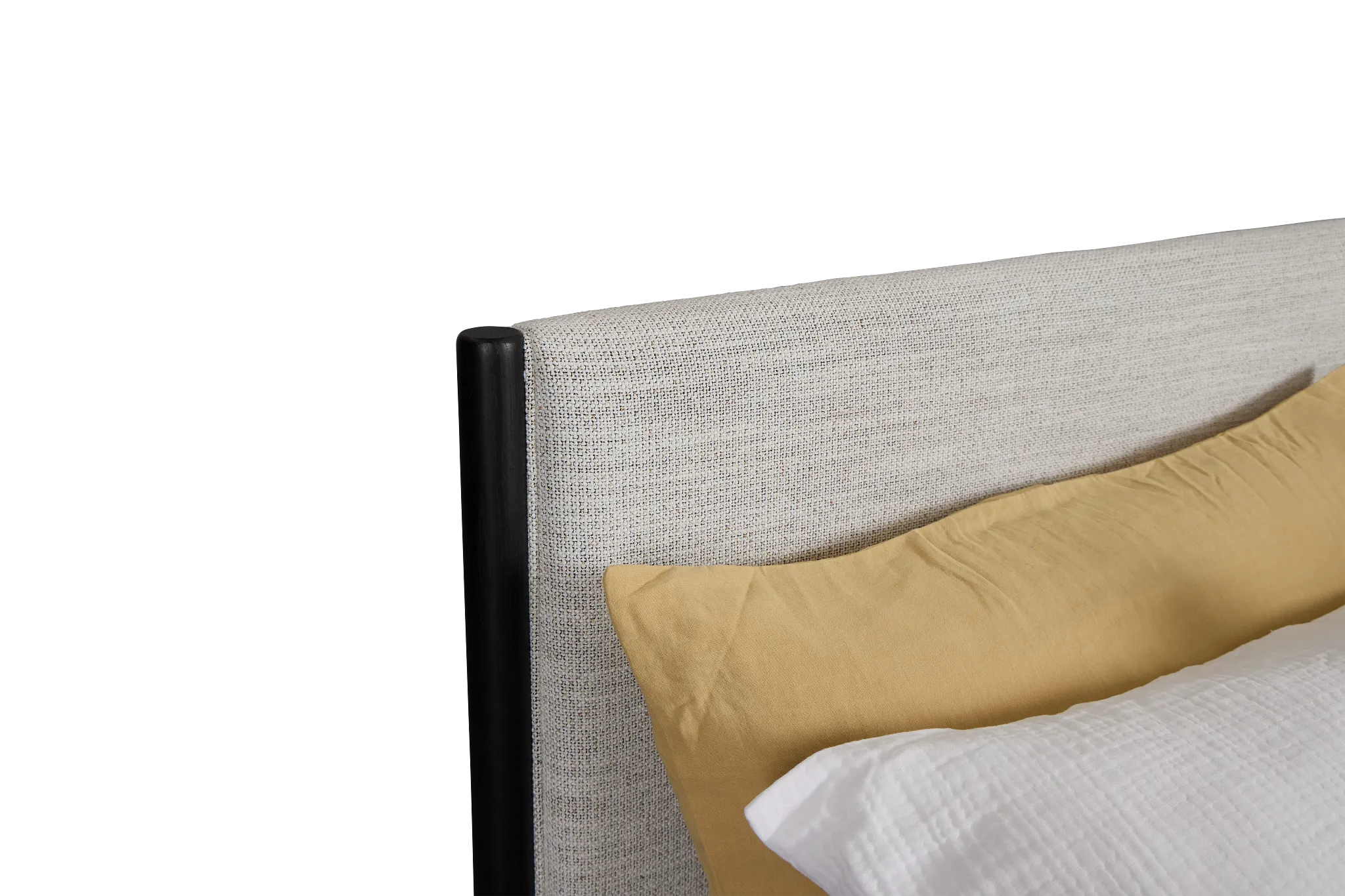 Stockton Black Uph Panel Bed