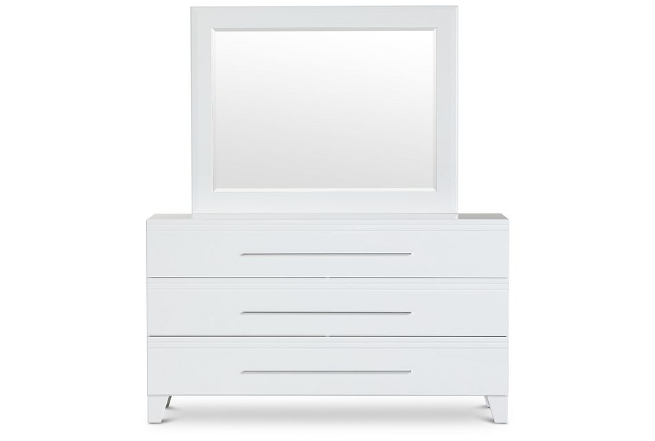 Midtown White Dresser Mirror Bedroom Dressers Mirrors