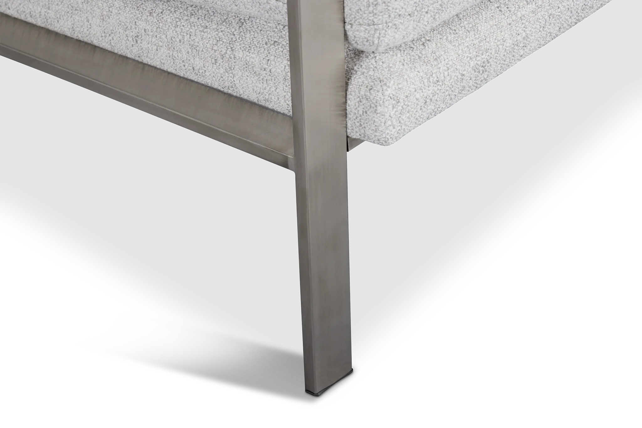 Wyatt Light Gray Fabric Accent Chair