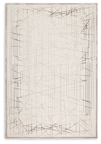 Paula Silver 5x8 Area Rug