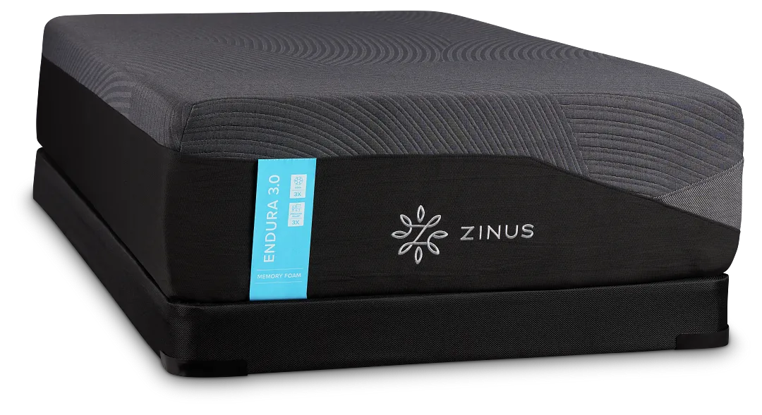 Zinus Endura 3.0 Plush Low-profile Mattress Set