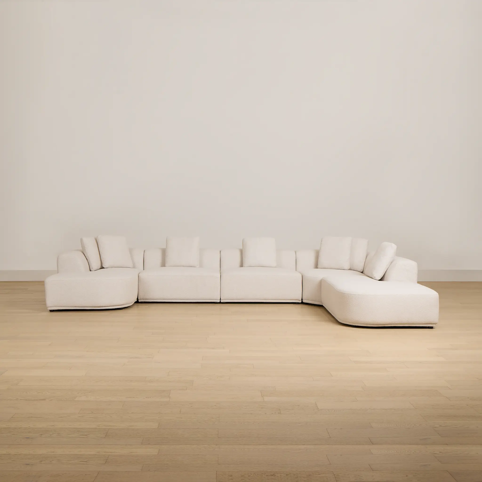 Catalina Beige Fabric Large Left Chaise Sectional Catalina Beige Fabric Large Left Chaise Sectional