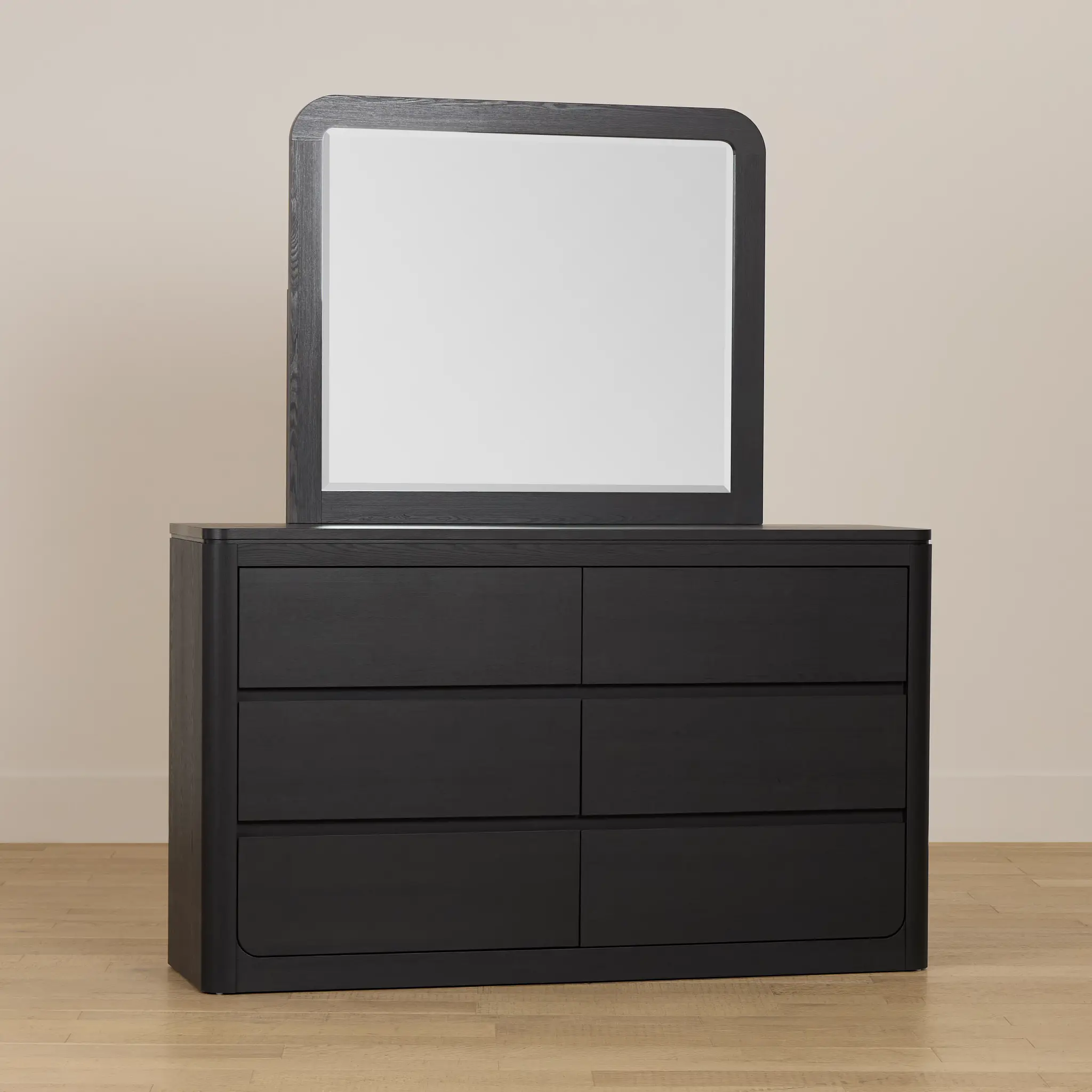 Emory Black Dresser & Mirror Emory Black Dresser & Mirror