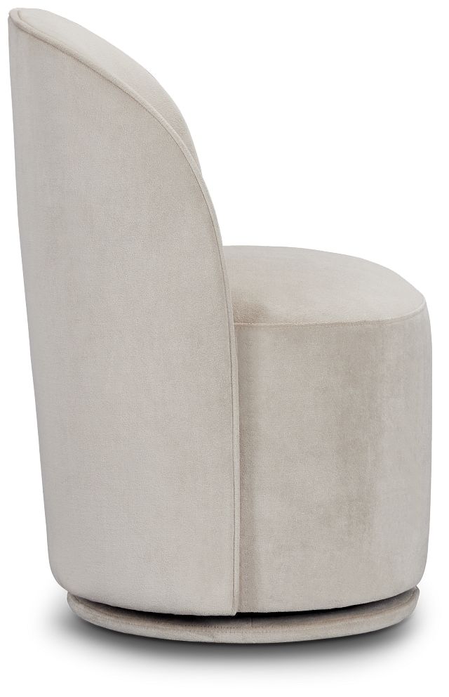 Claude Light Beige Velvet Upholstered Side Chair