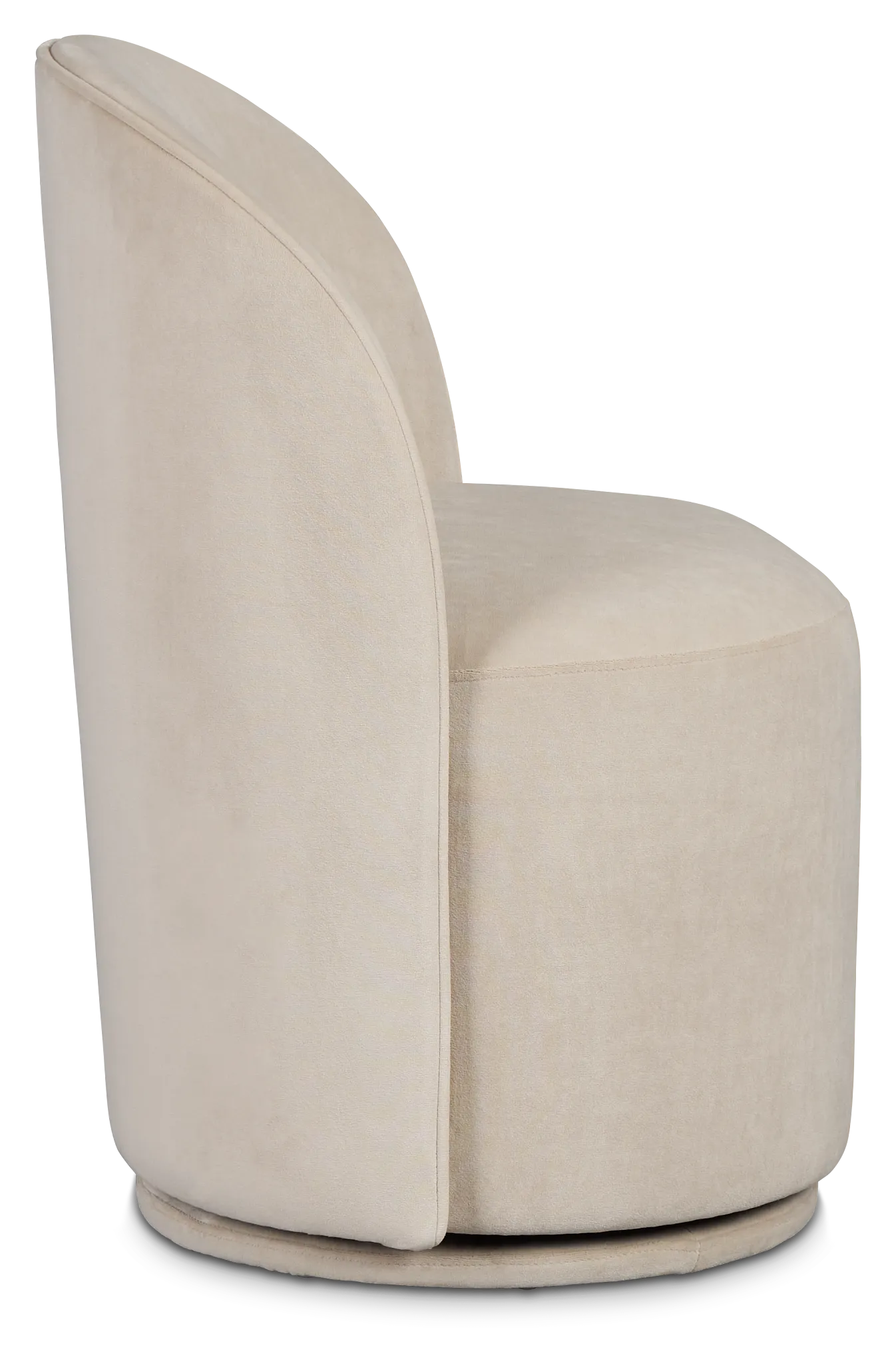 Claude Light Beige Velvet Upholstered Side Chair