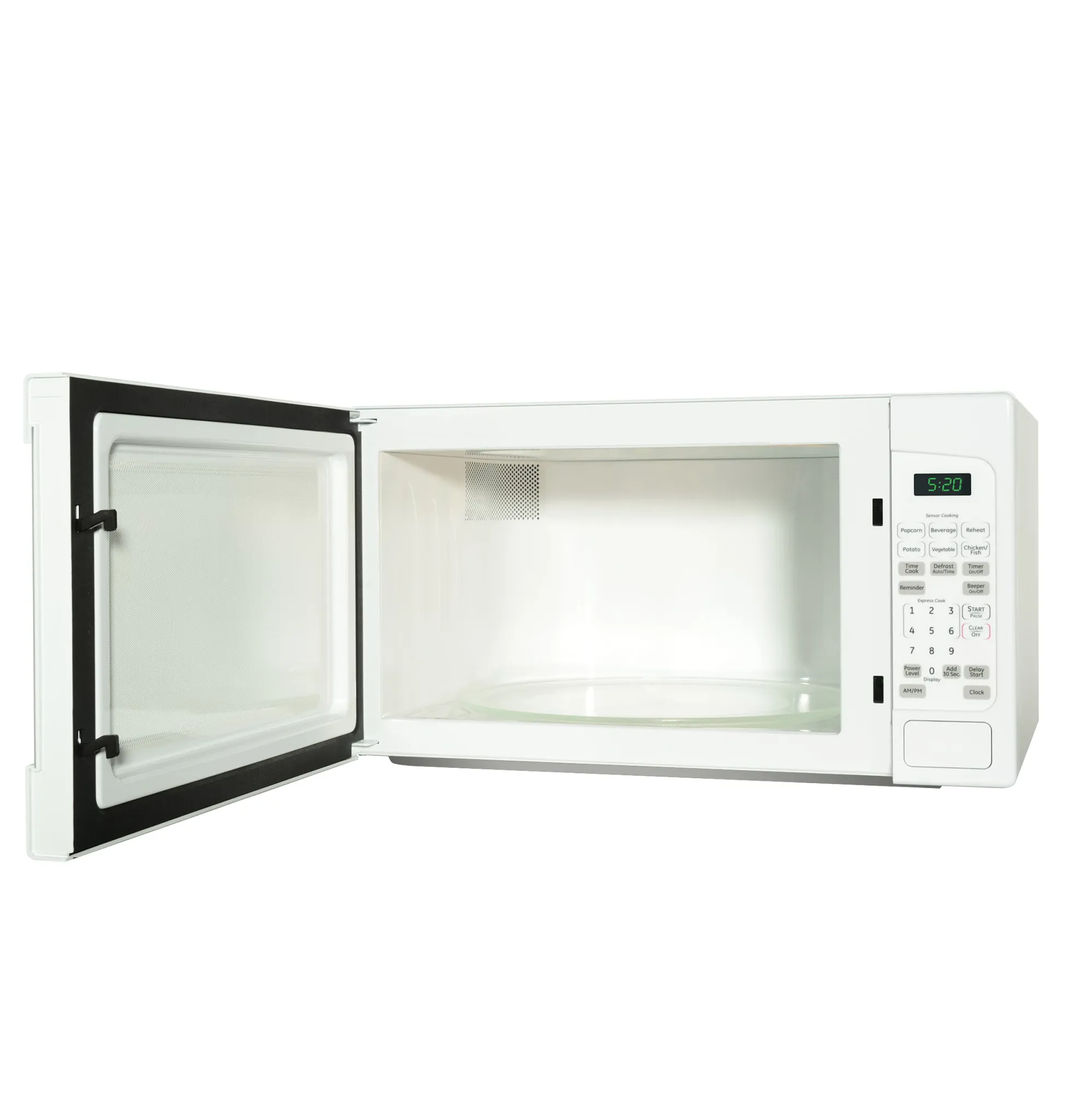 Ge 30 Series White Countertop Microwave
