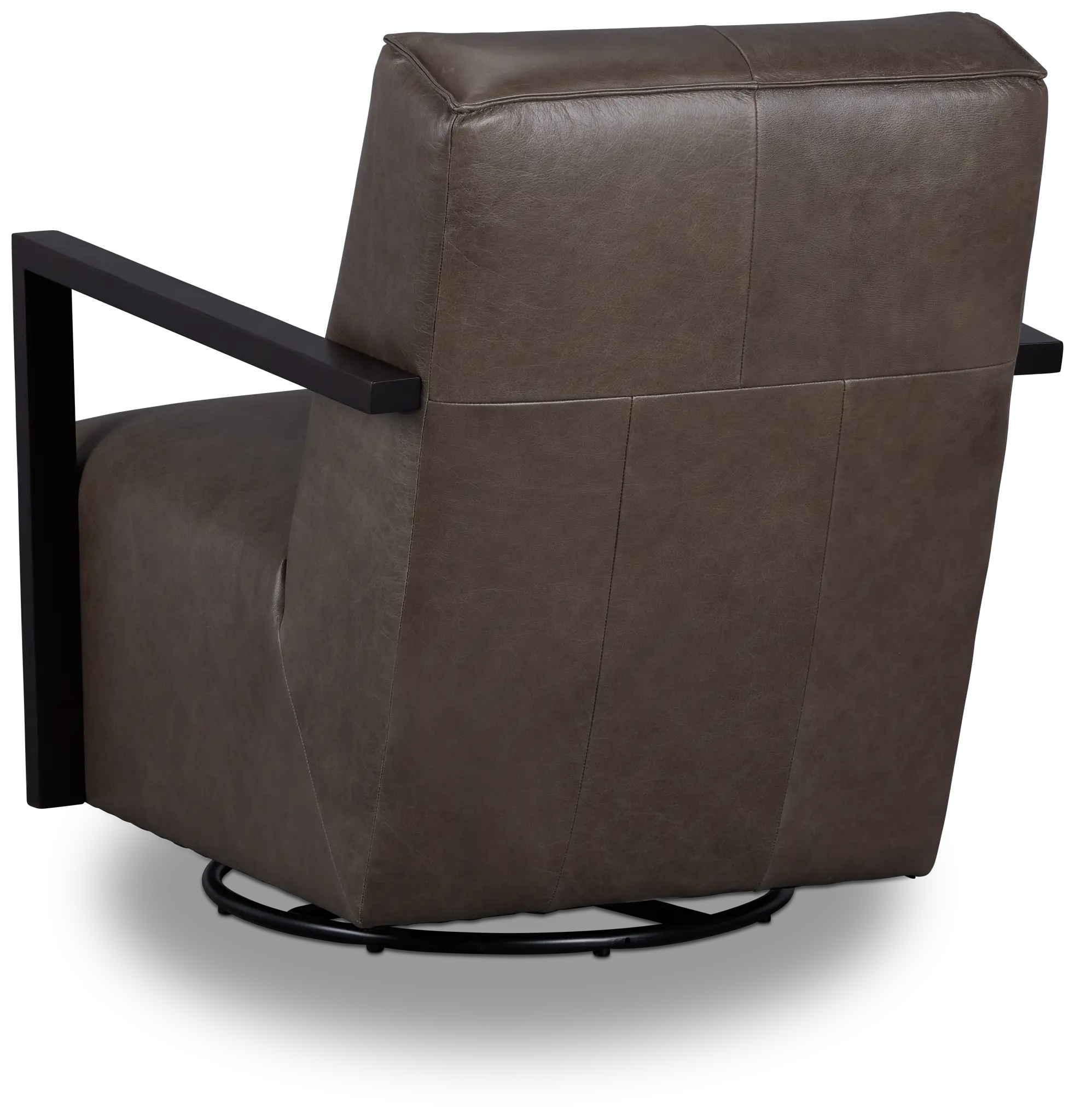Lucas Dark Gray Leather Swivel Rocker Glider Lucas Dark Gray Leather Swivel Rocker Glider