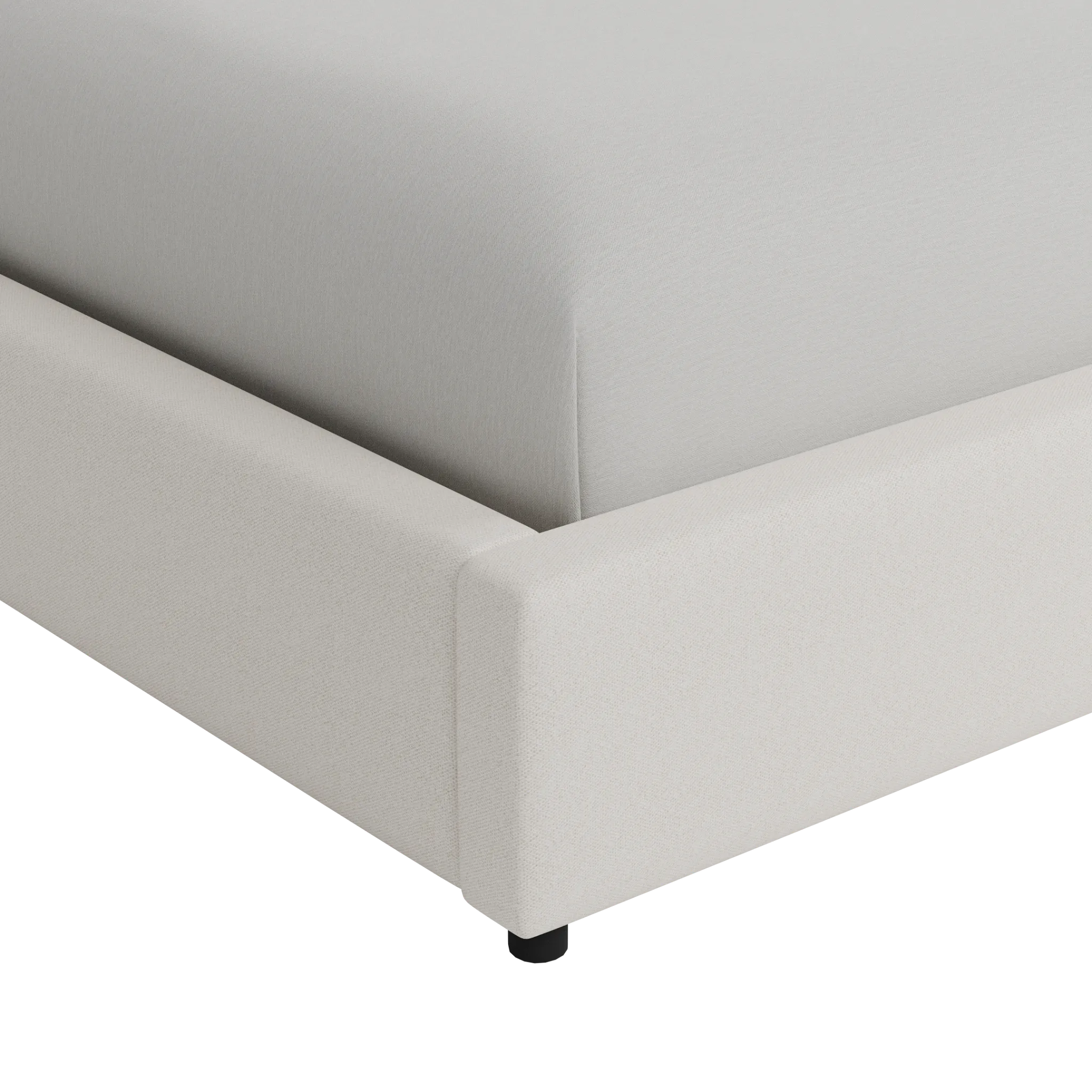 Grayton Gellar Beige 54" Upholstered Platform Bed