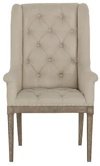 Marquesa Beige Upholstered Arm Chair