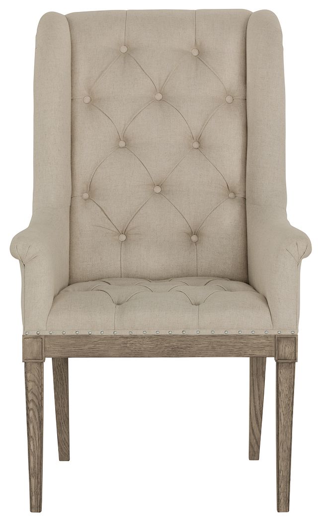Marquesa Beige Upholstered Arm Chair (1)