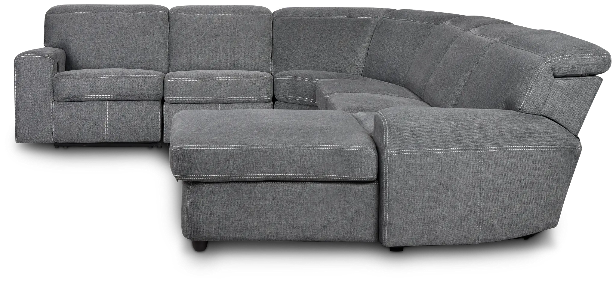 Callum Dark Gray Storage Small Right Reclining Chaise Sleeper Sectional Callum Dark Gray Storage Small Right Reclining Chaise Sleeper Sectional