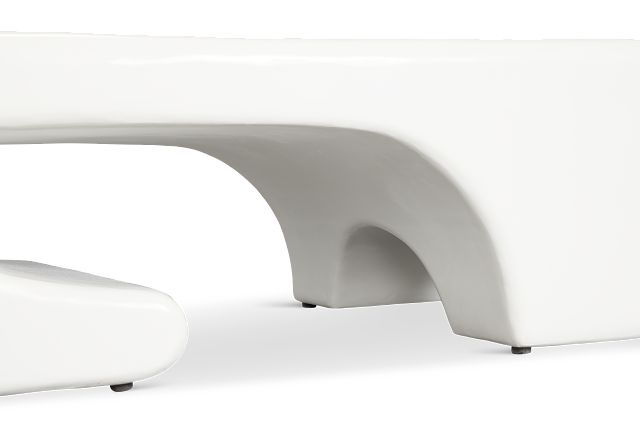 Layla White Rectangular Coffee Table