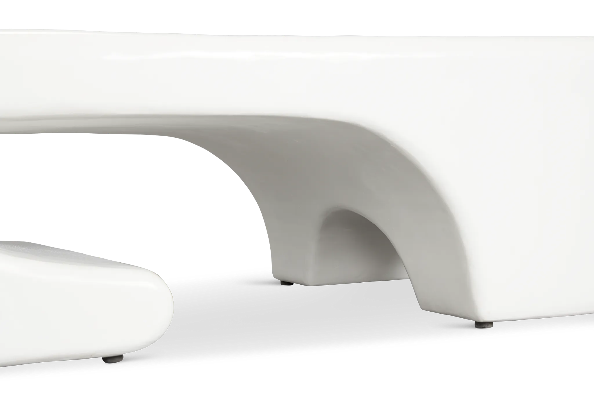 Layla White Rectangular Coffee Table