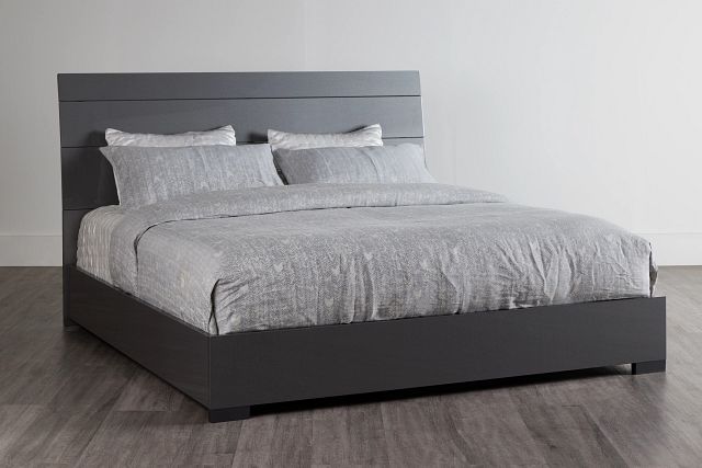 Oslo Gray Platform Bed