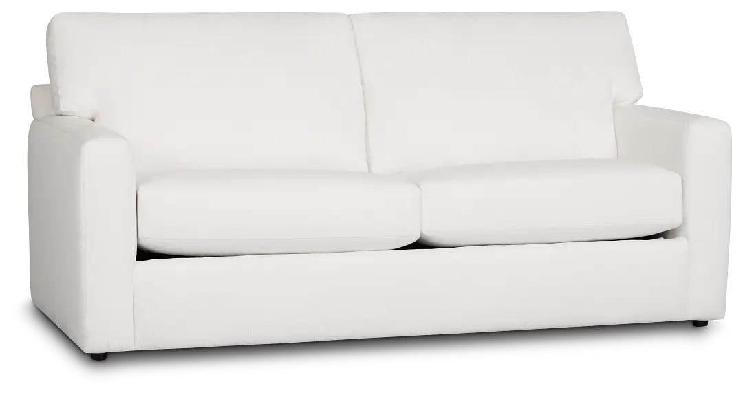 Rhodes White Fabric Innerspring Sleeper Rhodes White Fabric Innerspring Sleeper