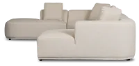 Catalina Beige Fabric Medium Right Chaise Sectional