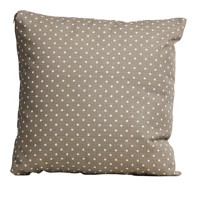 Dots Gray 18" Indoor/outdoor Accent Pillow