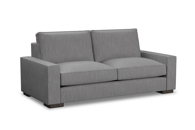 Edgewater Revenue Gray 84" Sofa W/ 2 Cushions