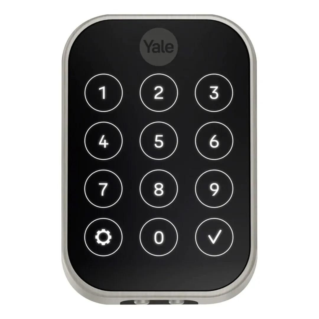 Yale Pro 2 Pushbutton Direct Wifi Nickel Key-free Touchscreen Door Lock